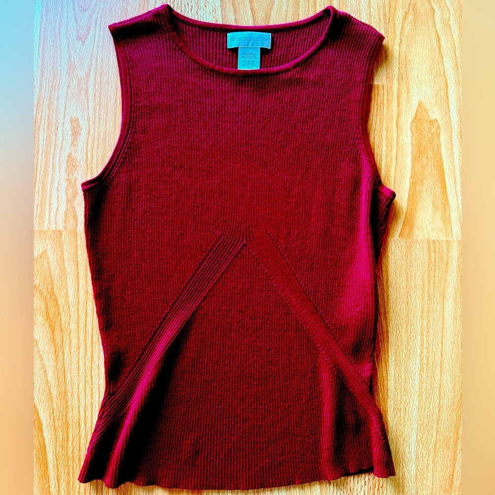 Worthington Red Blouse Tank Top